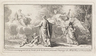 KG 12770
          <br/>
          Historia en Veritas schenken het boek van Thou aan de Onsterfeljkheid
          <br/>
          <em>Picart, Bernard (1673-1733)</em>